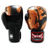 Боксерские перчатки Twins Special с рисунком (FBGV-49 copper/black)